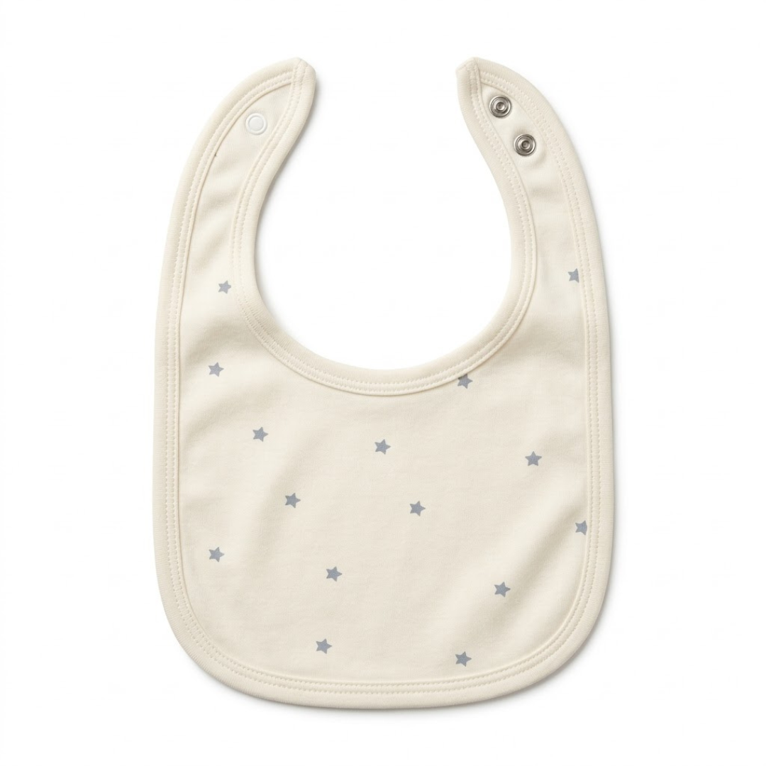 Newborn Baby Bibs Soft Printed Interlock – 3-Piece Pack