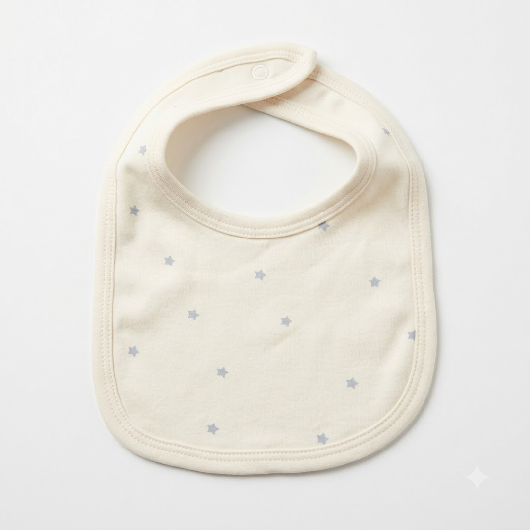 Newborn Baby Bibs Soft Printed Interlock – 3-Piece Pack