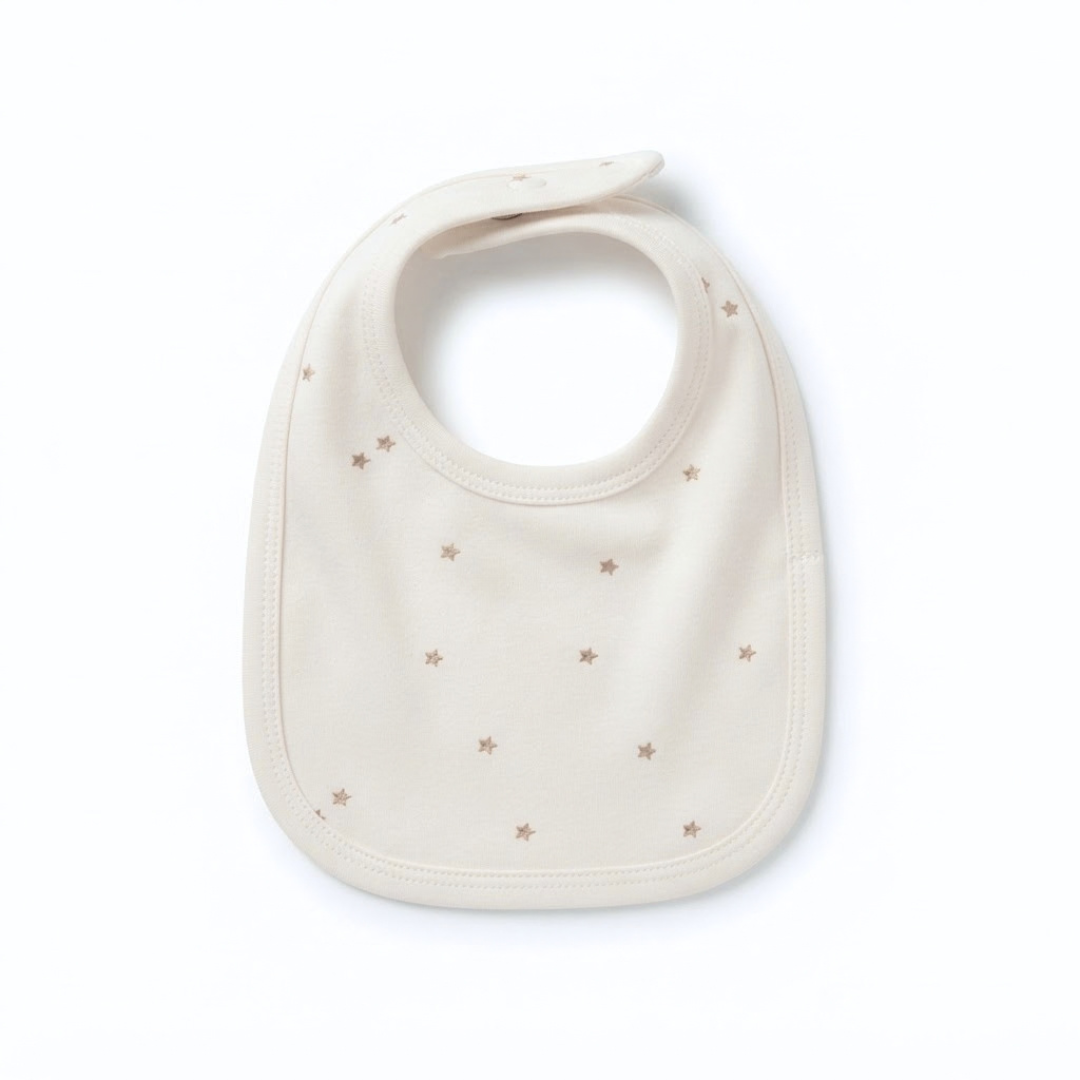 Newborn Baby Bibs Soft Printed Interlock – 3-Piece Pack