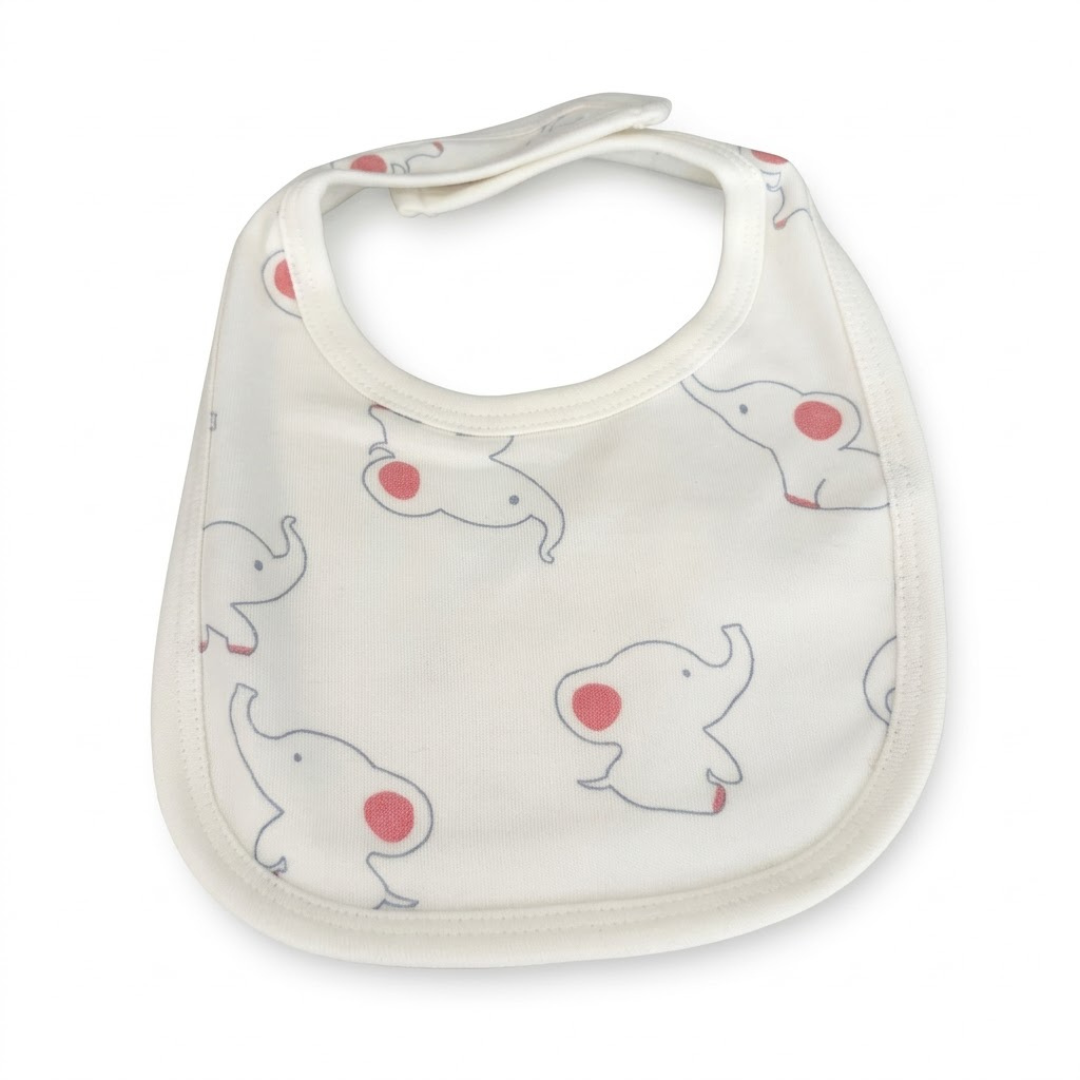 Newborn Baby Bibs Soft Printed Interlock – 3-Piece Pack