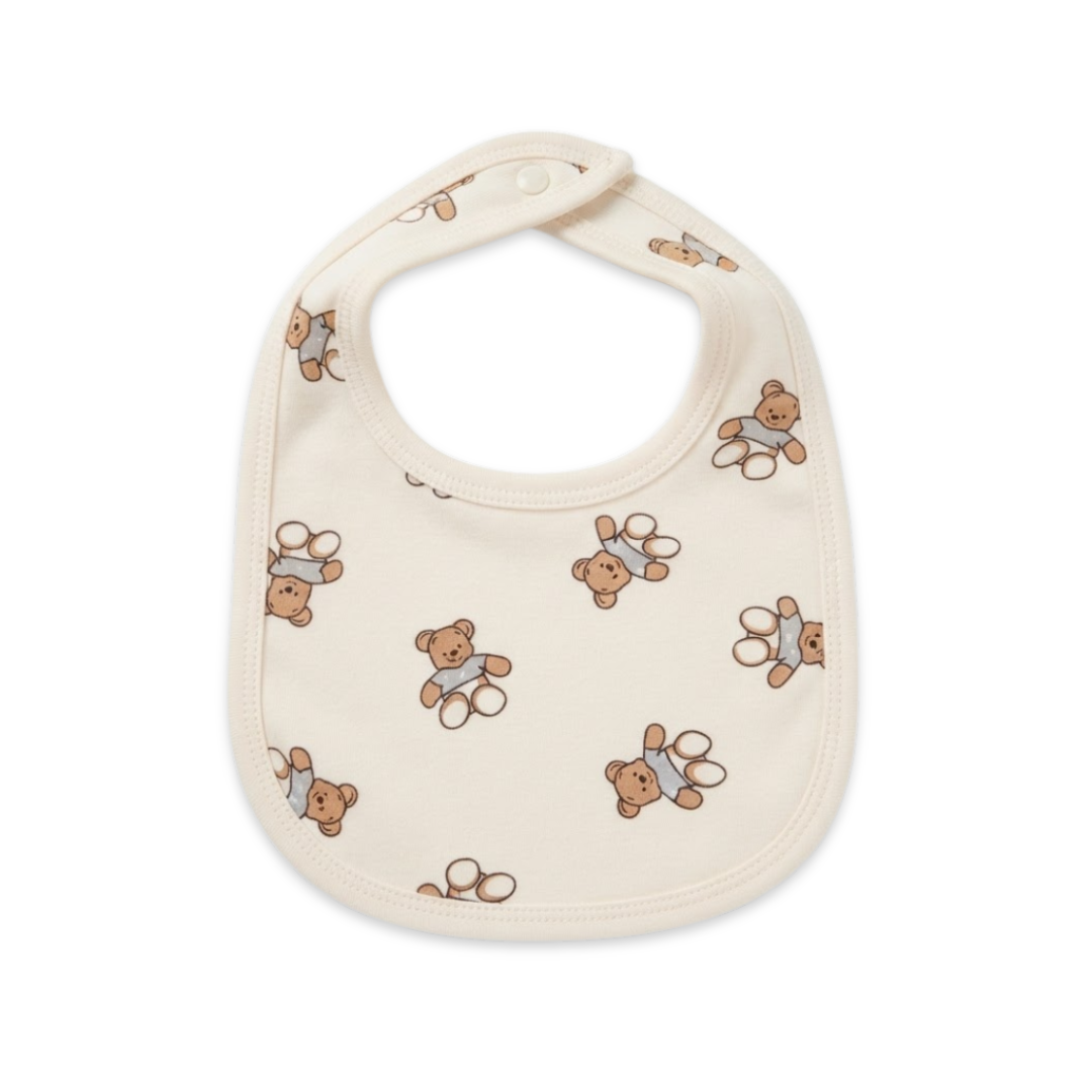 Newborn Baby Bibs Soft Printed Interlock – 3-Piece Pack