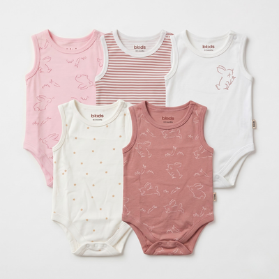Bodysuit Sleeveless 5 Piece Pack