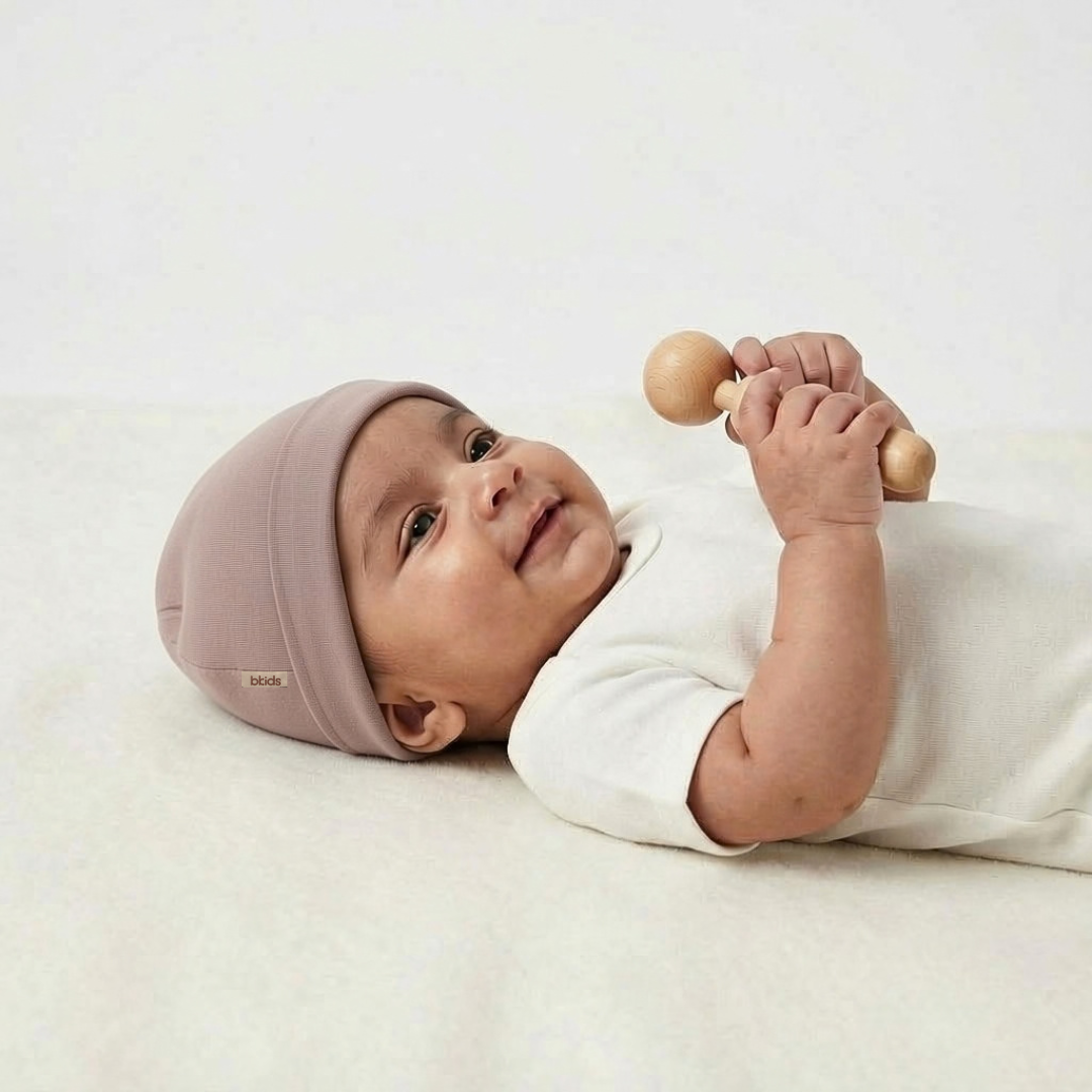 Newborn Baby Printed Caps – 3-Piece Pack