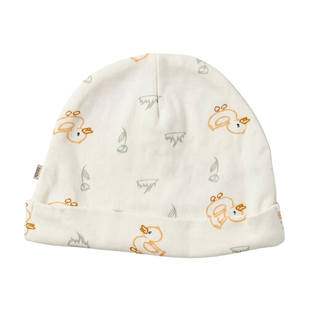 Newborn Baby Printed Caps – 3-Piece Pack