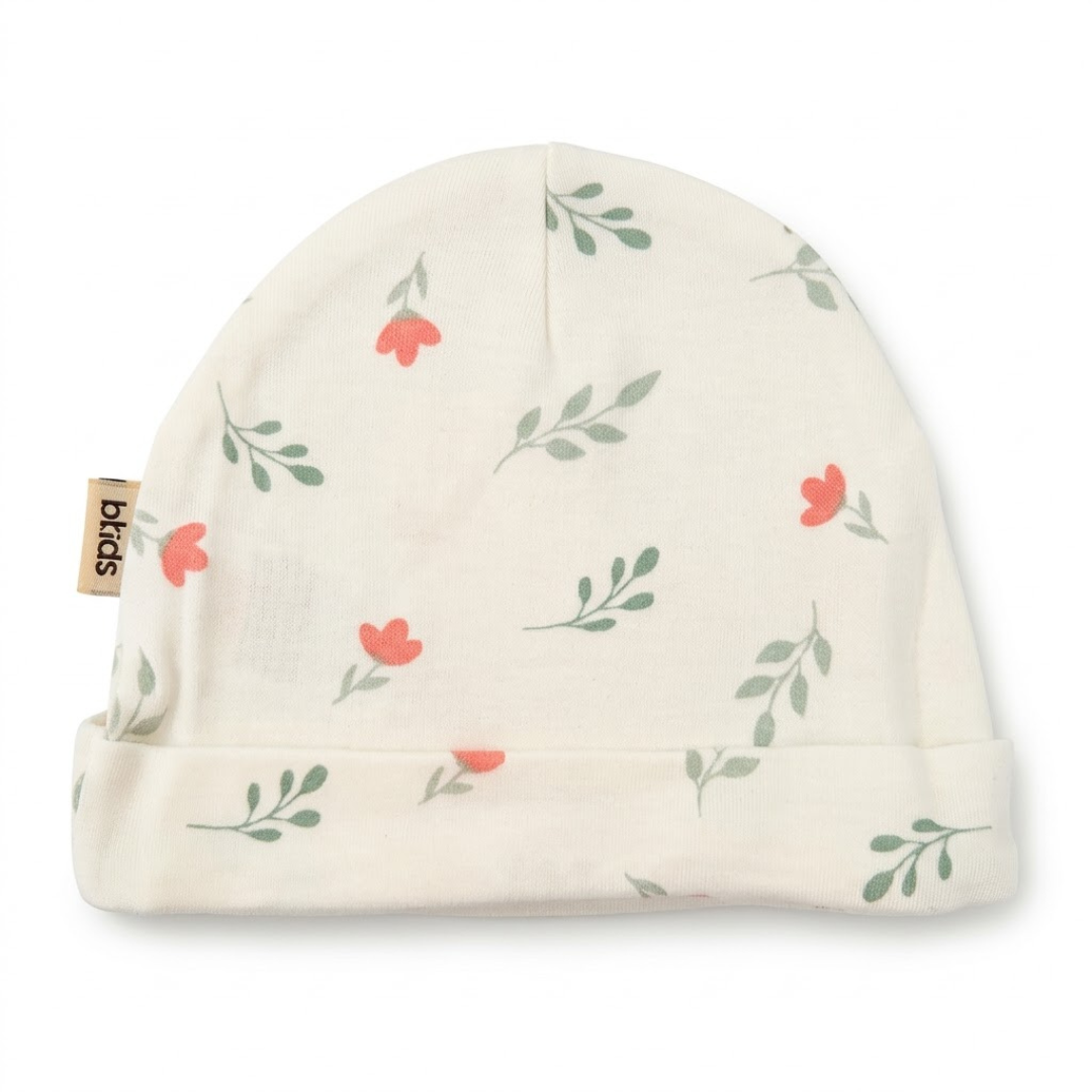 Newborn Baby Printed Caps – 3-Piece Pack