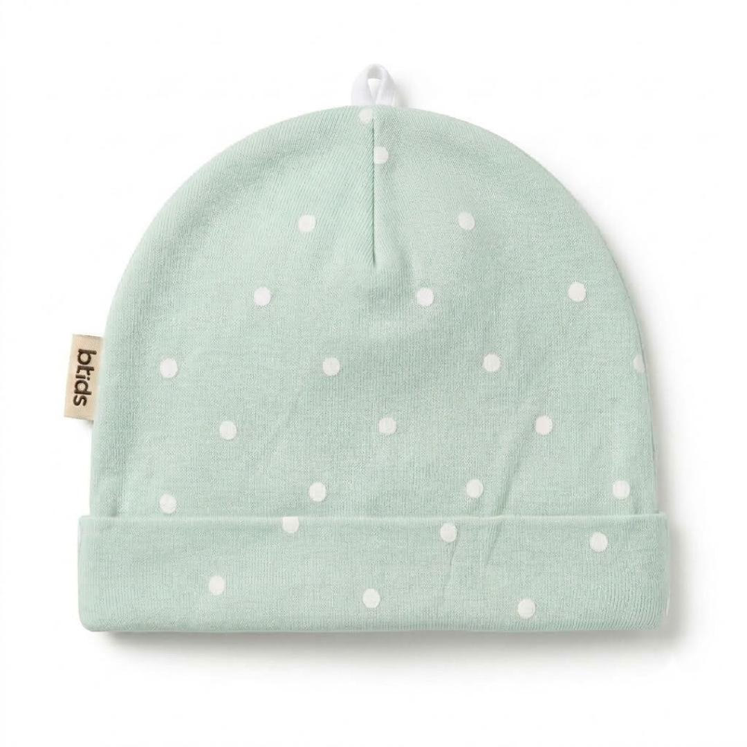 Newborn Baby Printed Caps – 3-Piece Pack
