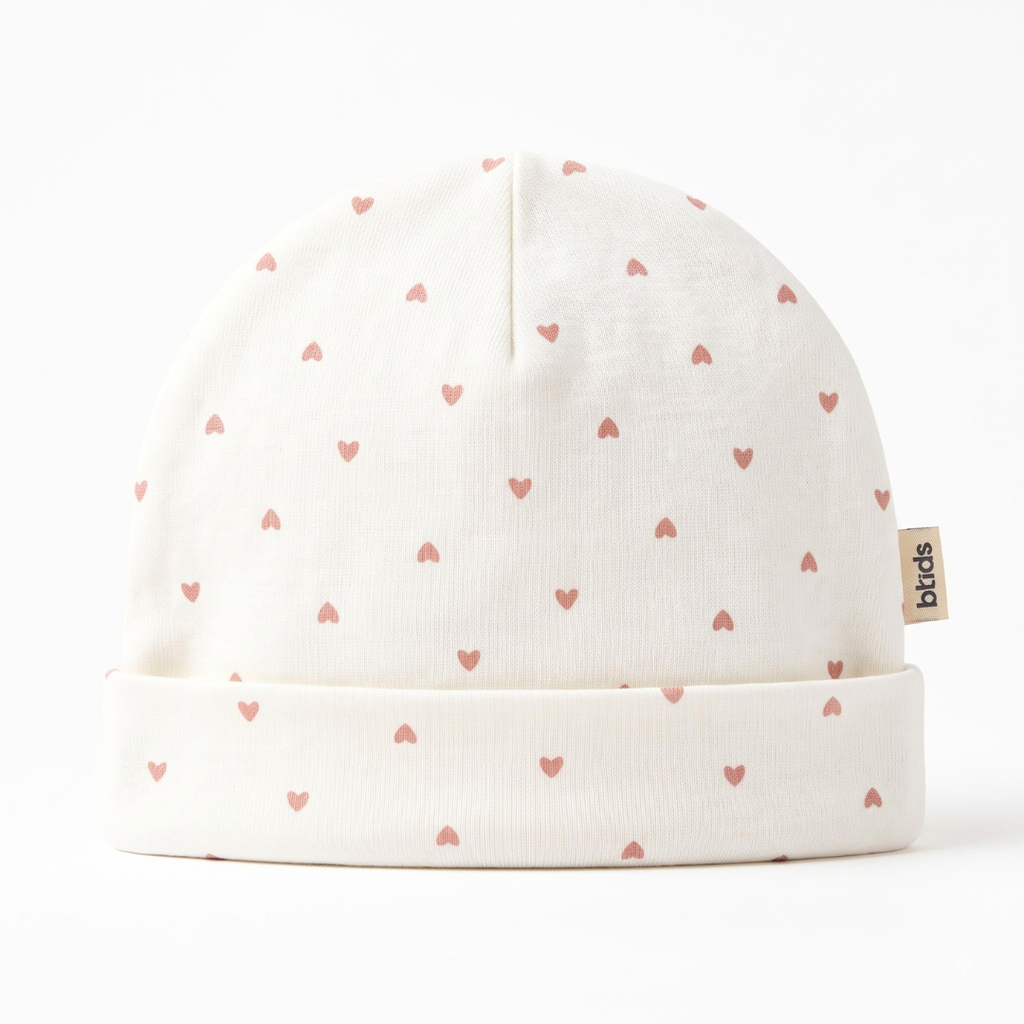 Newborn Baby Printed Caps – 3-Piece Pack
