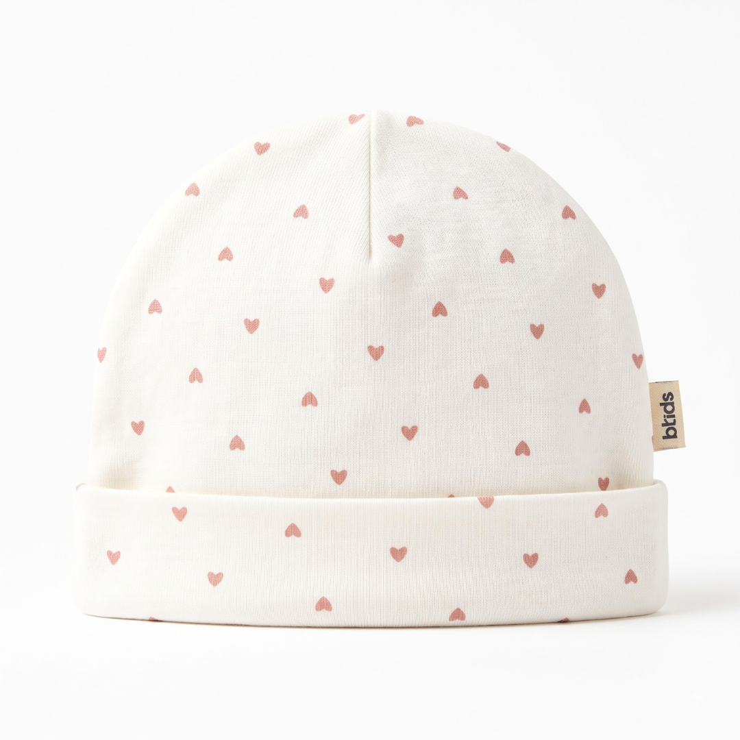 Newborn Baby Printed Caps – 3-Piece Pack
