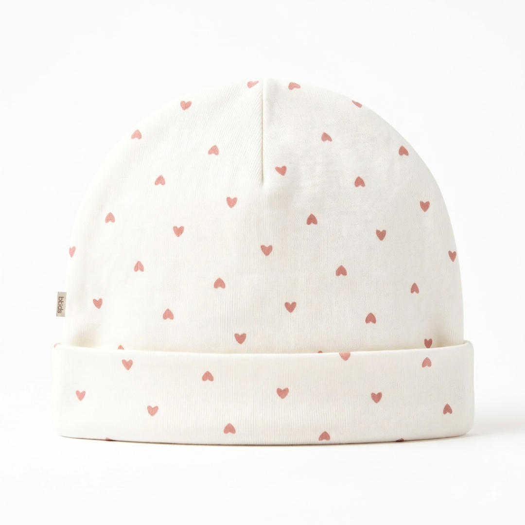 Newborn Baby Printed Caps – 3-Piece Pack