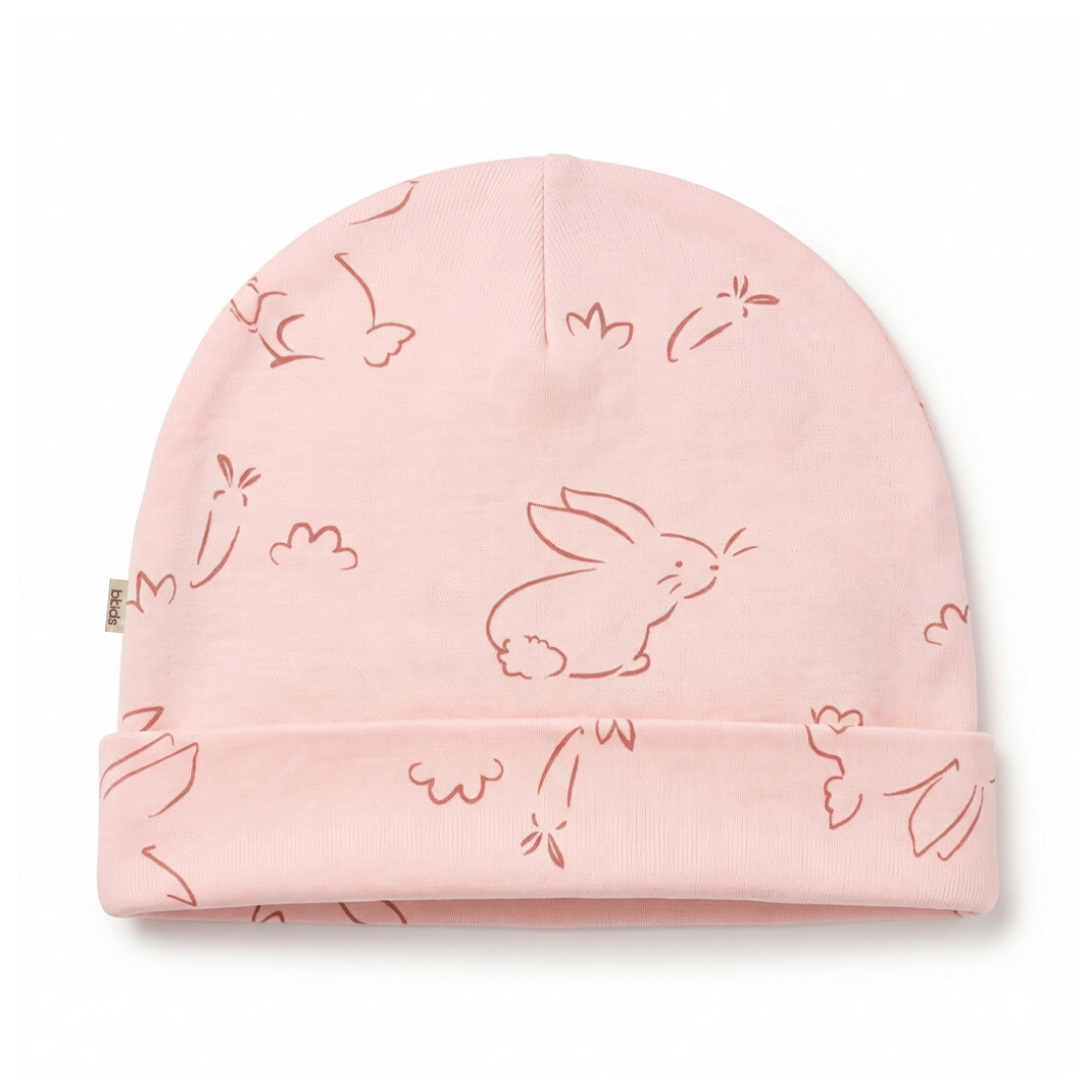 Newborn Baby Printed Caps – 3-Piece Pack