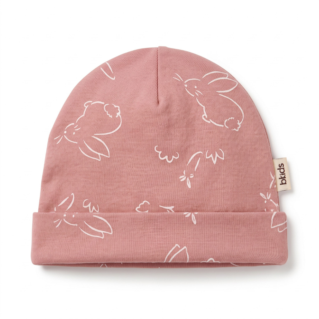 Newborn Baby Printed Caps – 3-Piece Pack