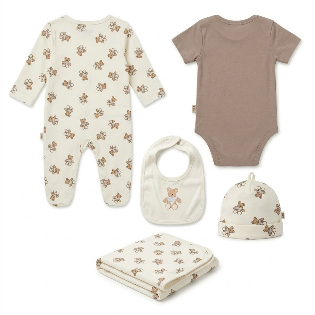 Newborn Baby Starter Gift Set 6 Piece Pack