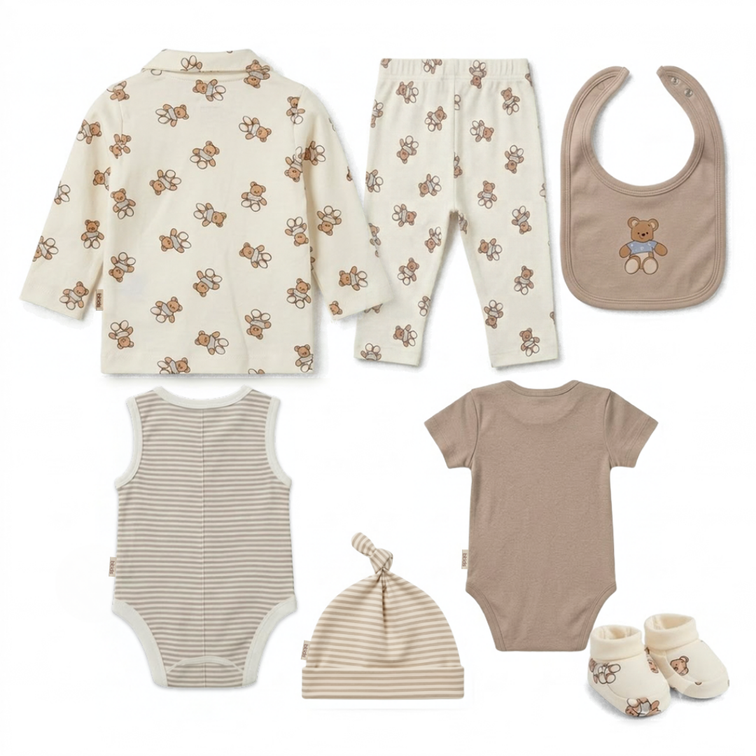 Newborn Baby Starter Gift Set  8 Piece Pack