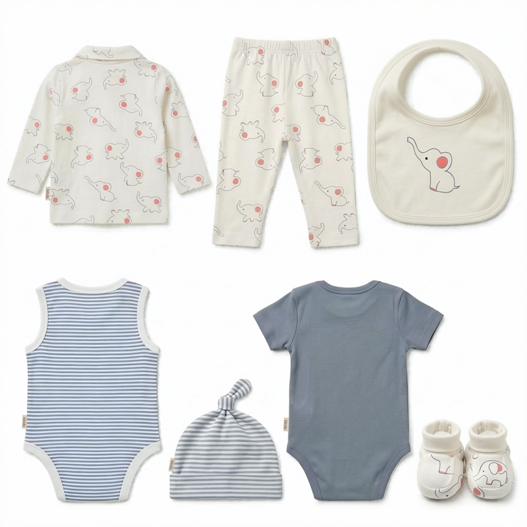 Newborn Baby Starter Gift Set  8 Piece Pack