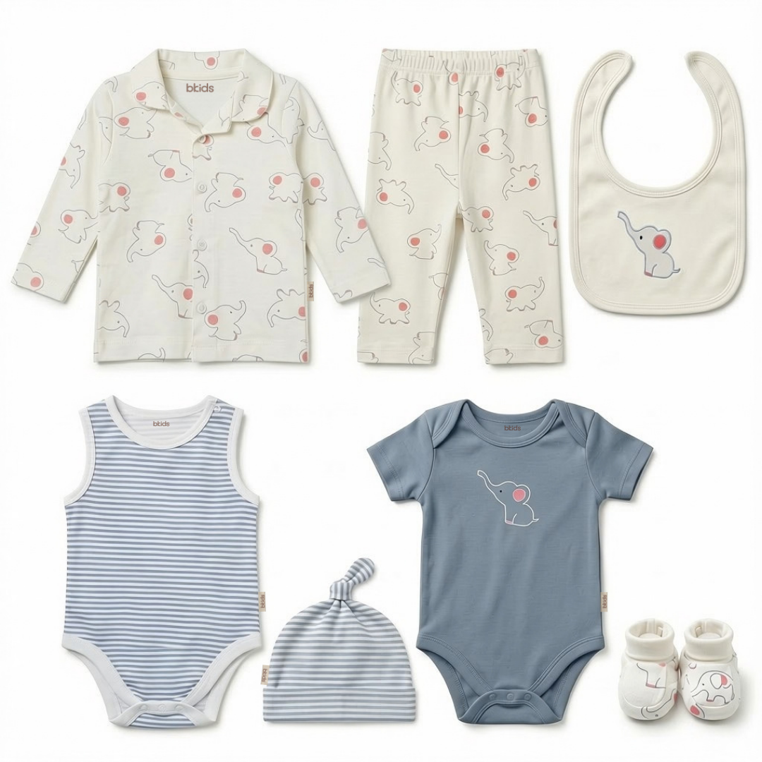 Newborn Baby Starter Gift Set  8 Piece Pack