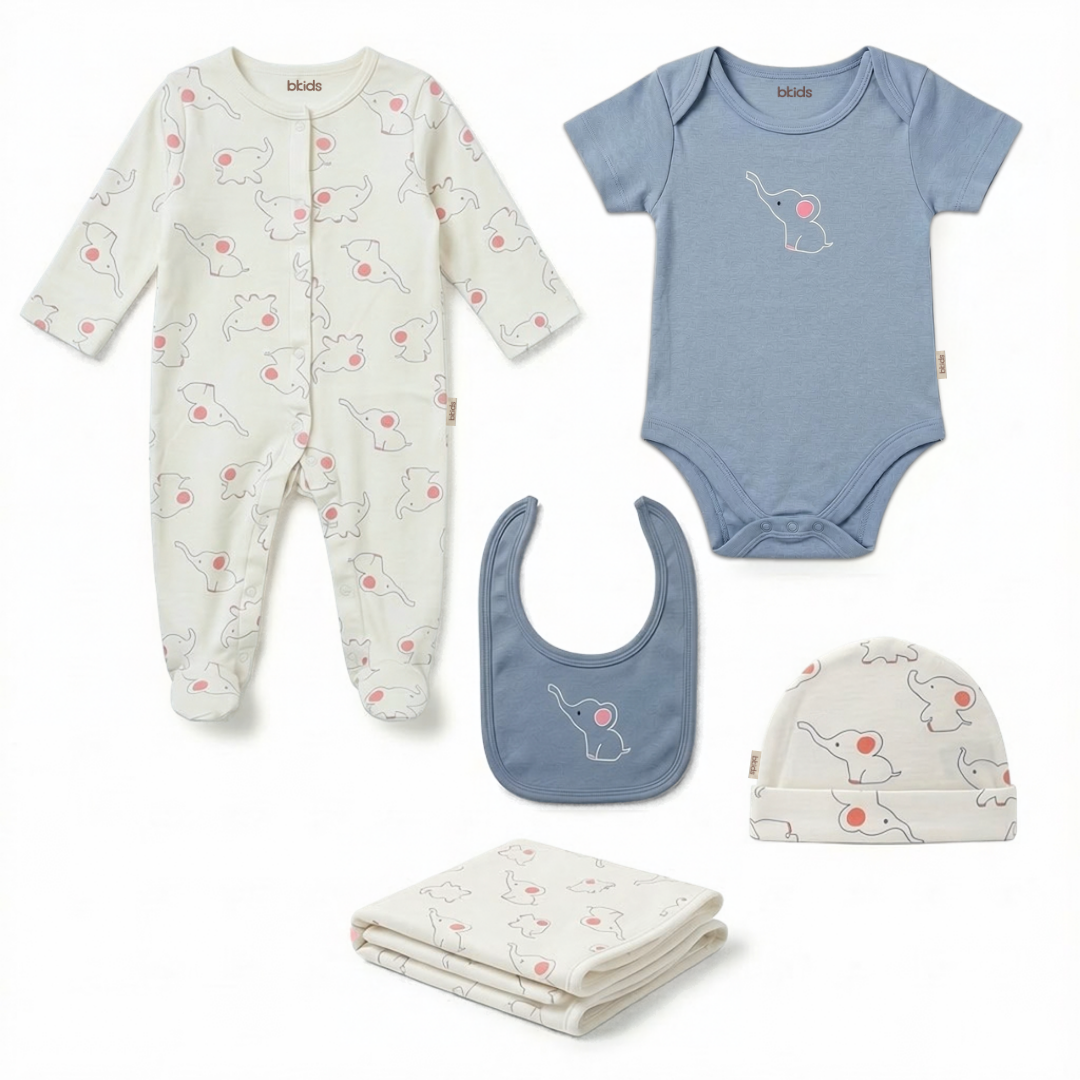 Newborn Baby Starter Gift Set 6 Piece Pack