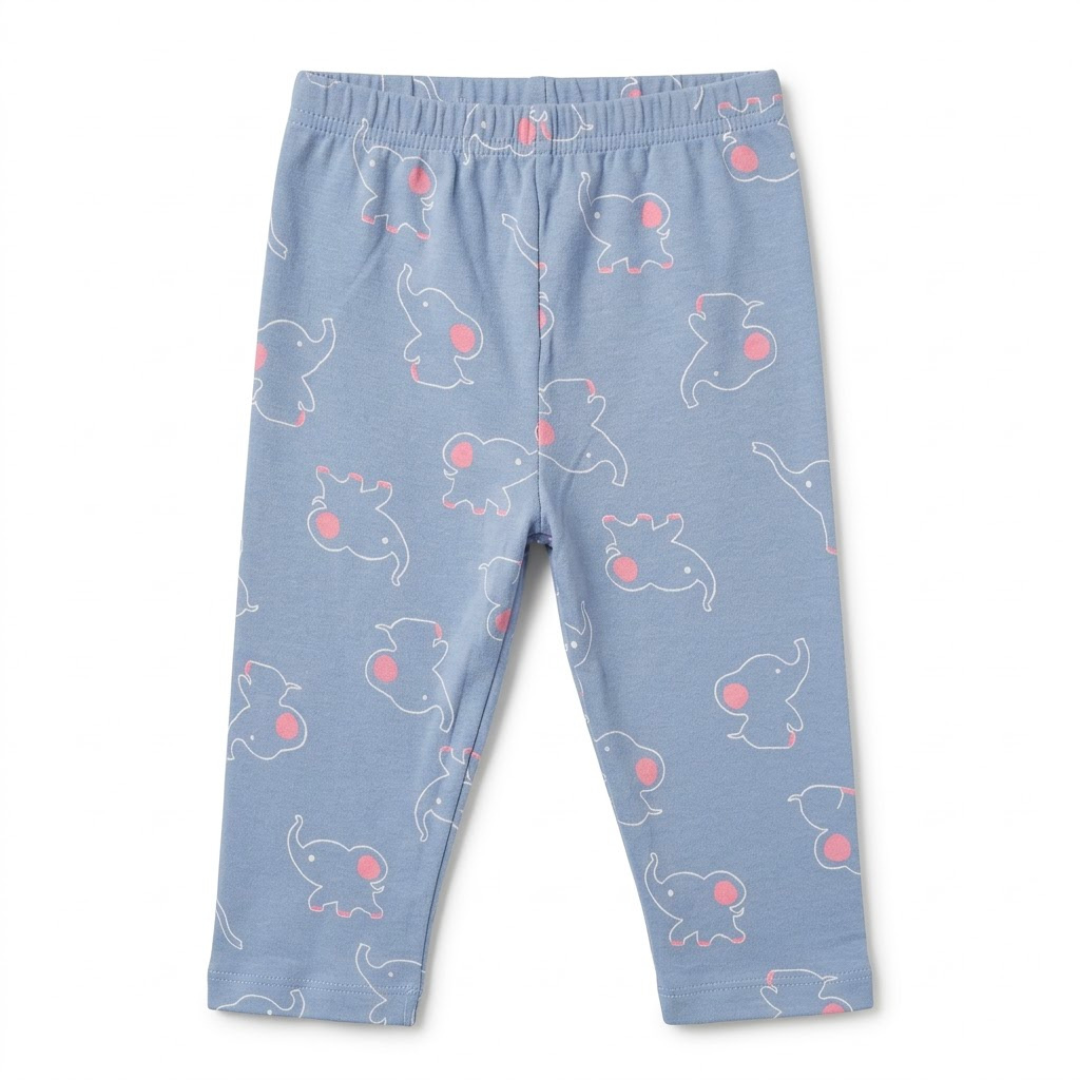 Newborn Baby Cotton Interlock  Pyjama Pants – 3 Piece Pack