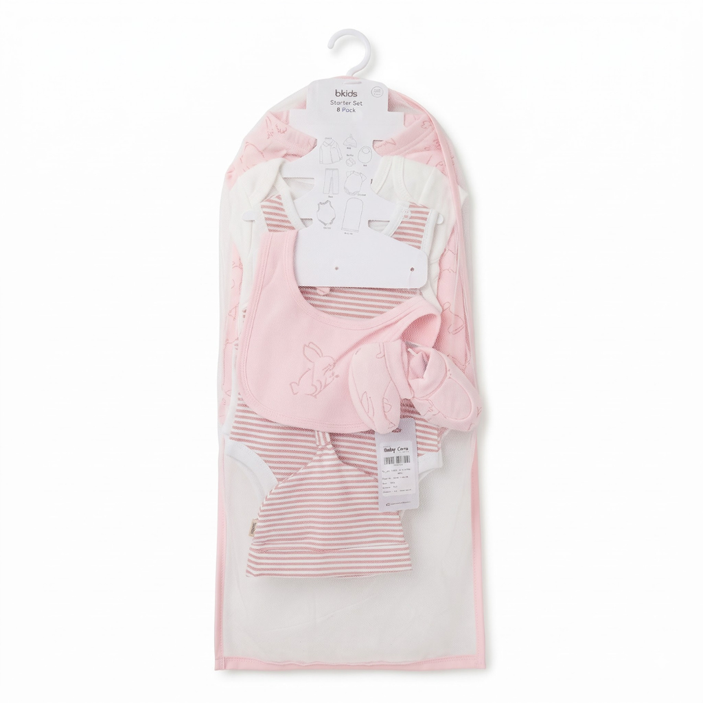 Newborn Baby Starter Gift Set  8 Piece Pack