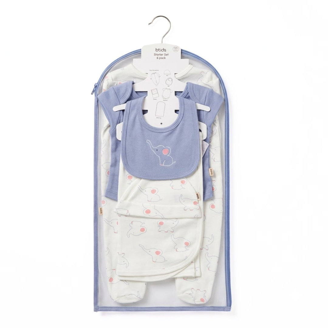 Newborn Baby Starter Gift Set 6 Piece Pack
