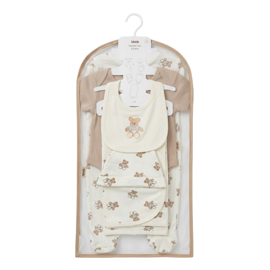 Newborn Baby Starter Gift Set 6 Piece Pack