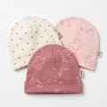 Newborn Baby Printed Caps – 3-Piece Pack