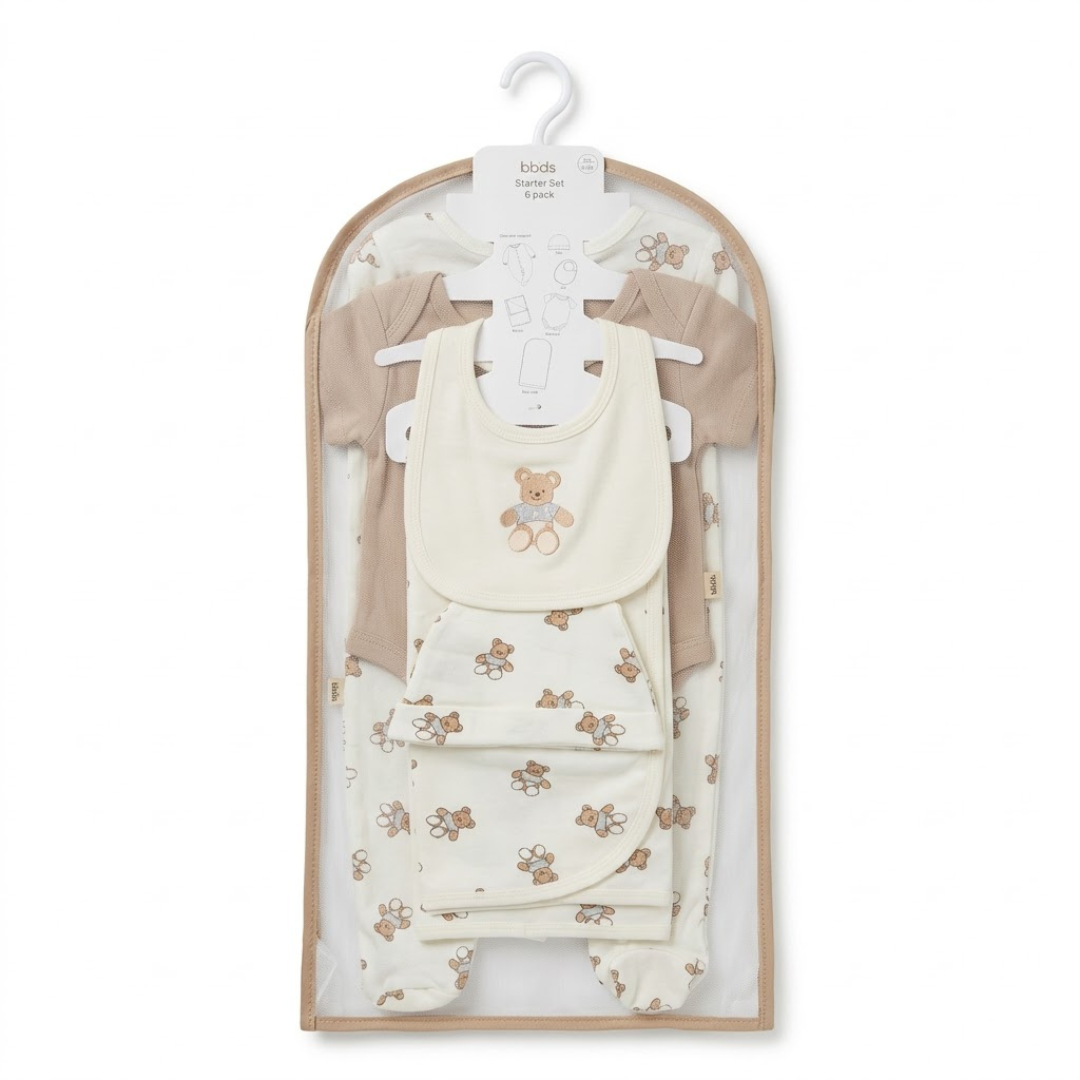 Newborn Baby Starter Gift Set 6 Piece Pack