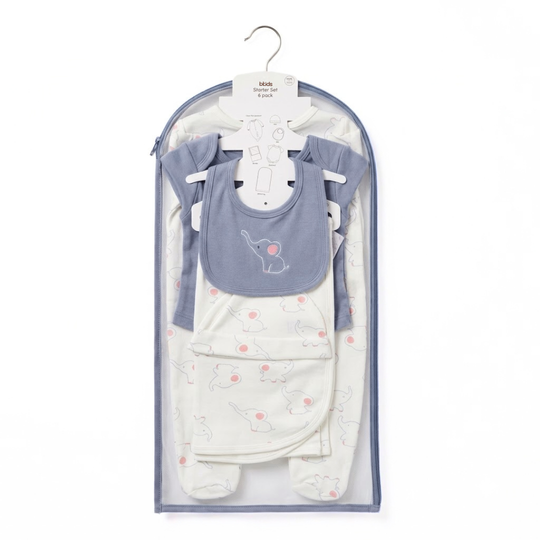 Newborn Baby Starter Gift Set 6 Piece Pack