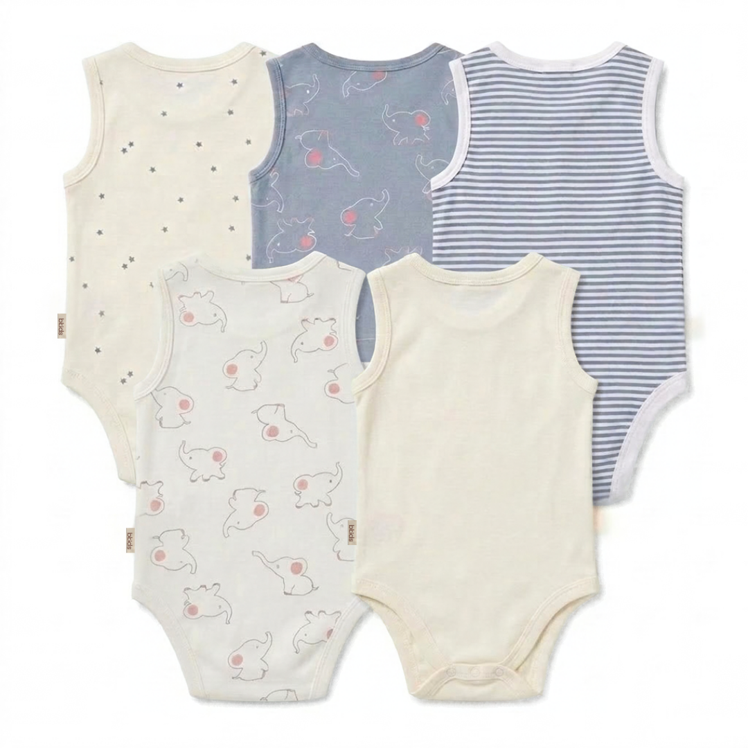 Bodysuit Sleeveless 5 Piece Pack