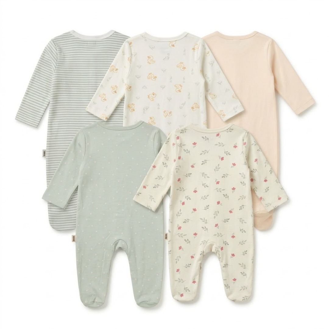 Sleepe suit CF Button Opening 5 Piece Pack