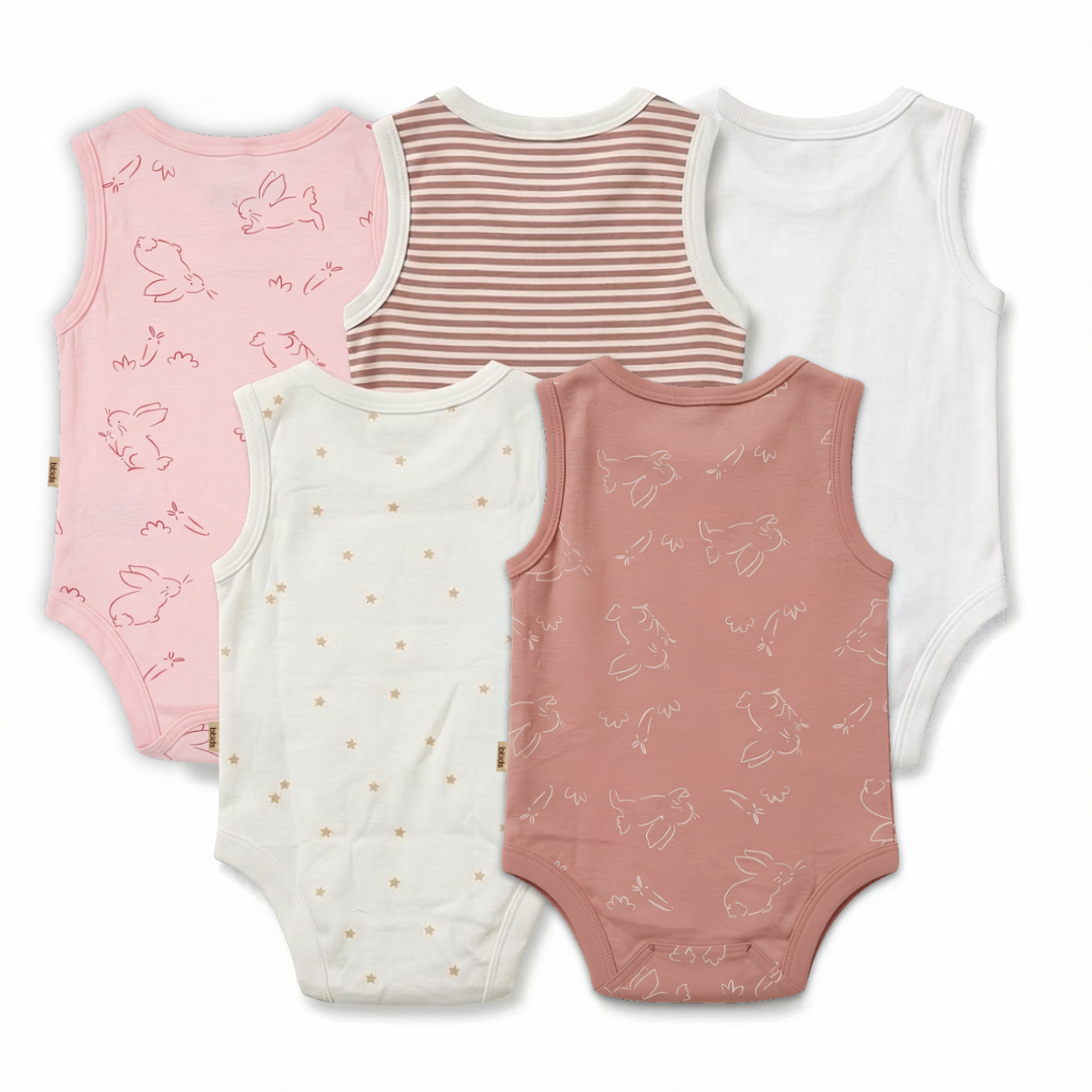 Bodysuit Sleeveless 5 Piece Pack
