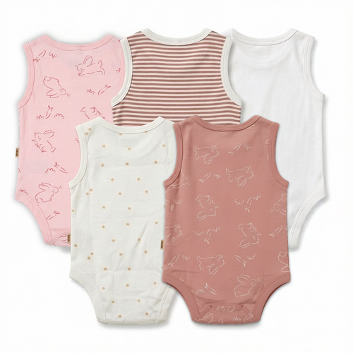 Bodysuit Sleeveless 5 Piece Pack