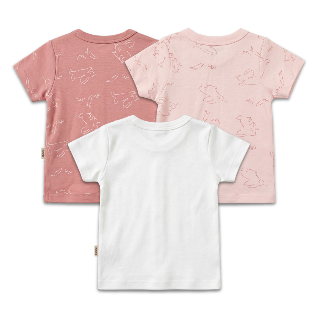 Newborn Baby Short Sleeve Front Open Vest T Shirt– 3 Piece Pack