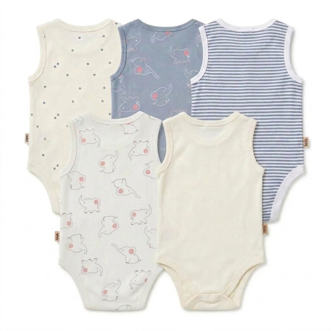 Bodysuit Sleeveless 5 Piece Pack