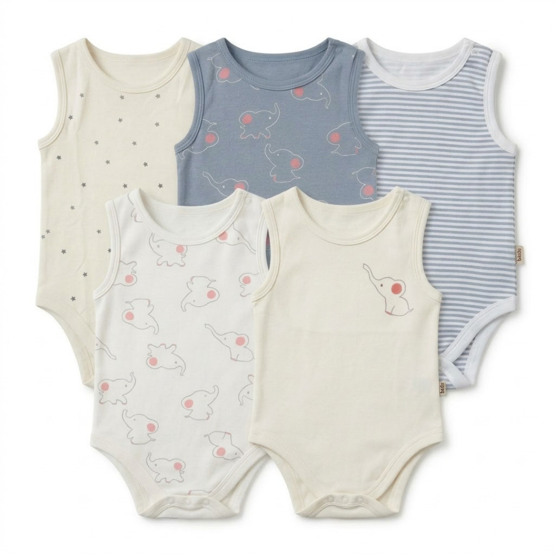 Bodysuit Sleeveless 5 Piece Pack