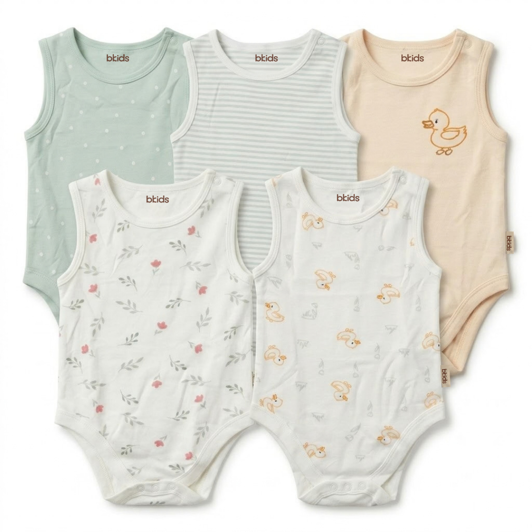 Bodysuit Sleeveless 5 Piece Pack