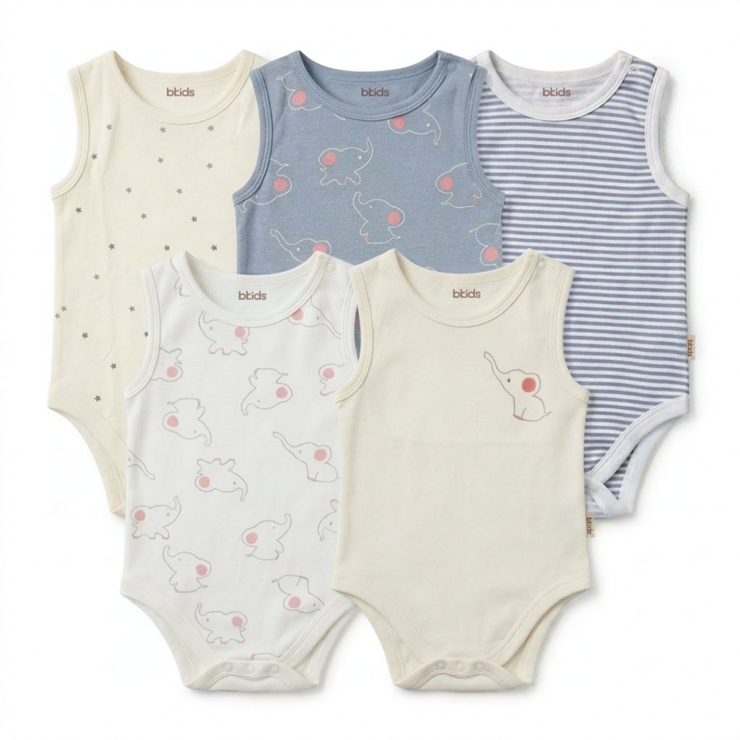 Bodysuit Sleeveless 5 Piece Pack