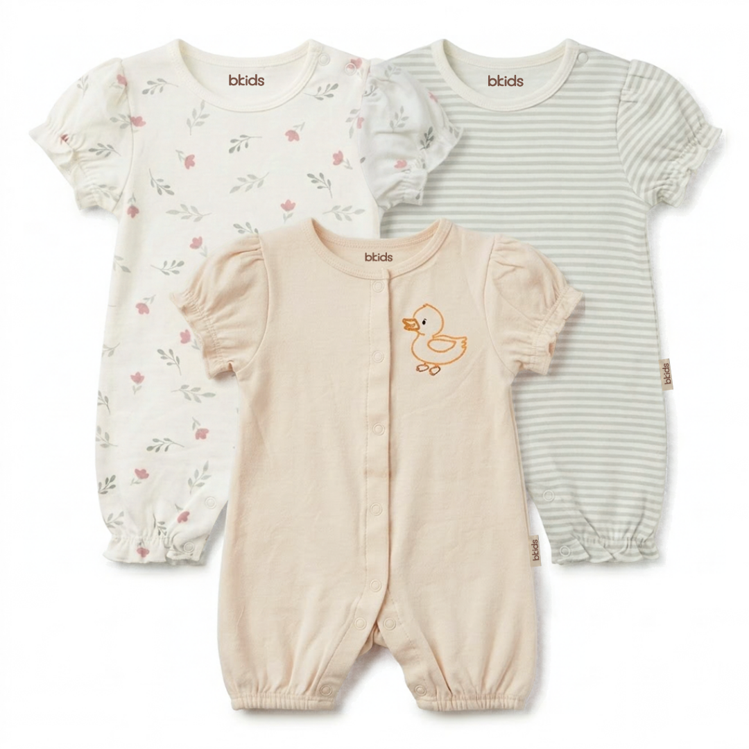 Romper Short Sleeve 3 Piece Pack