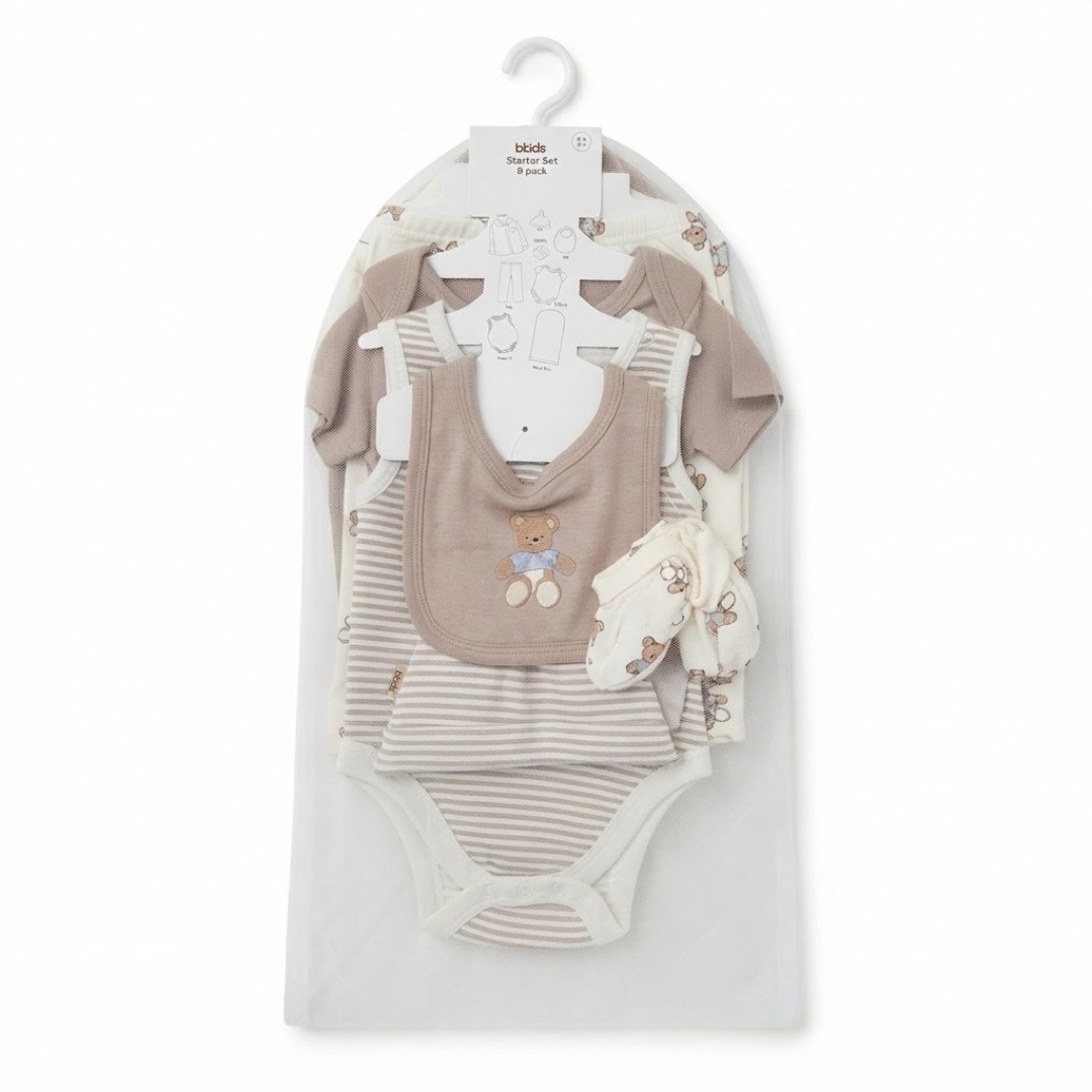 Newborn Baby Starter Gift Set  8 Piece Pack