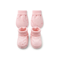 Newborn Baby Mittens & Booties Set  Printed Bunny Interlock - 2 Sets Pack