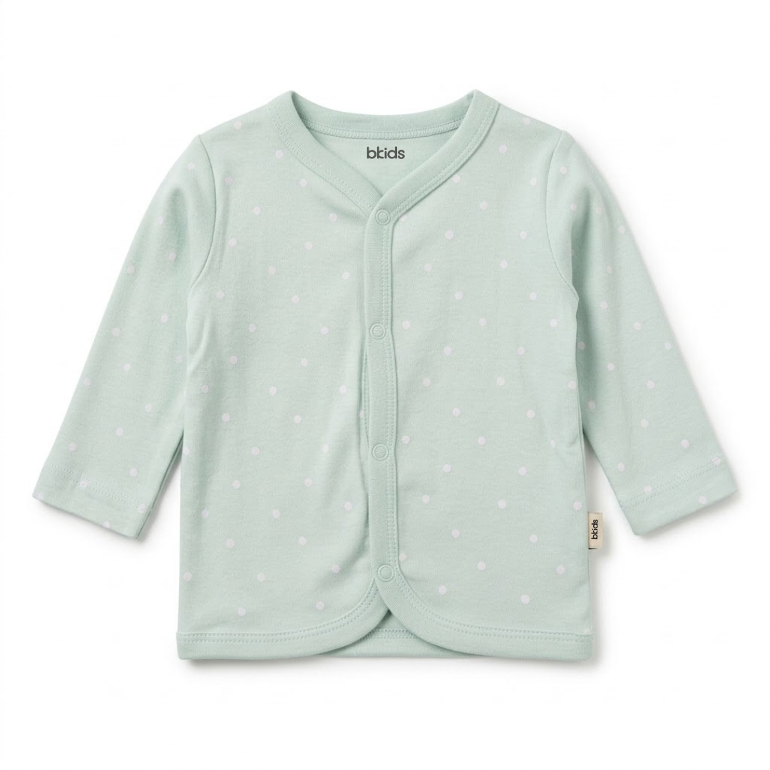 Newborn Baby Long Sleeve Front Open Vest T Shirt– 3 Piece Pack