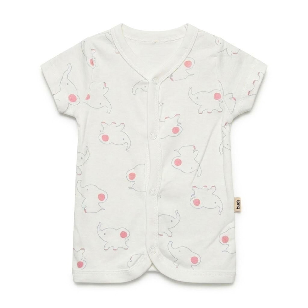 Newborn Baby Short Sleeve Front Open Vest T Shirt– 3 Piece Pack