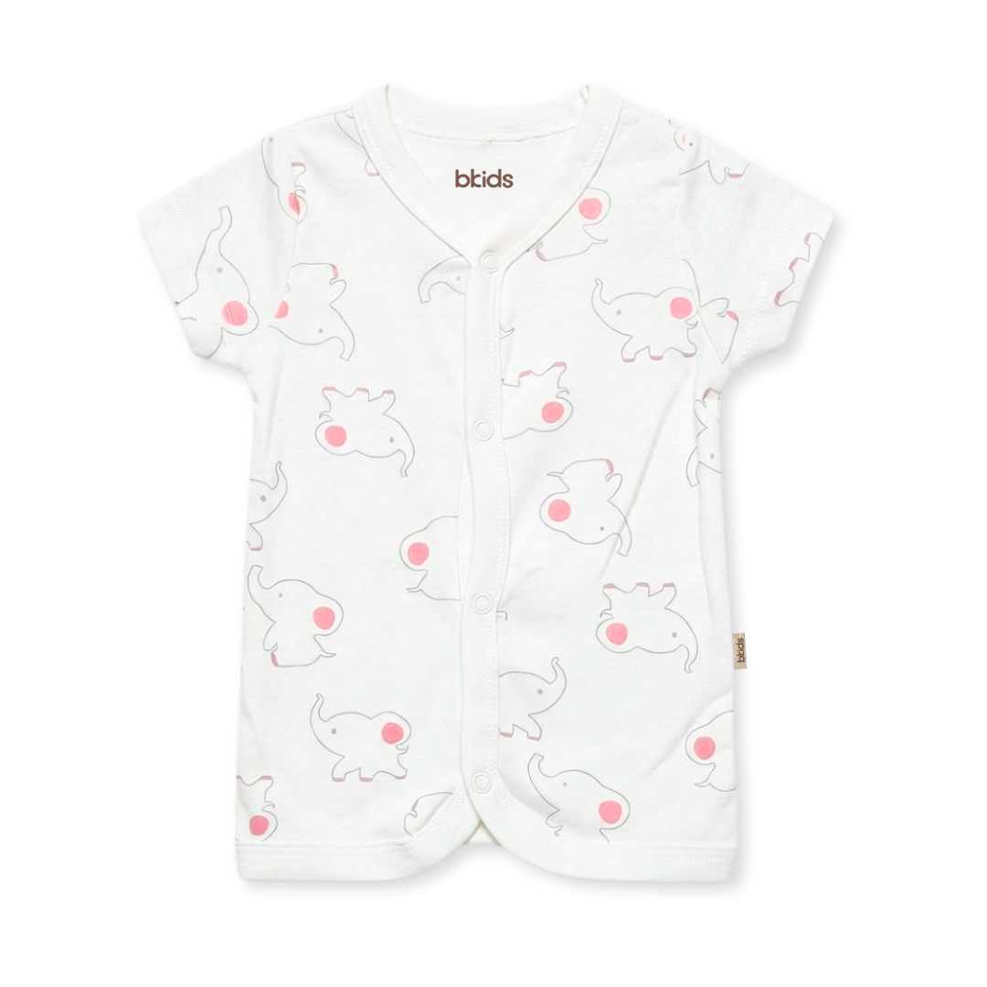Newborn Baby Short Sleeve Front Open Vest T Shirt– 3 Piece Pack