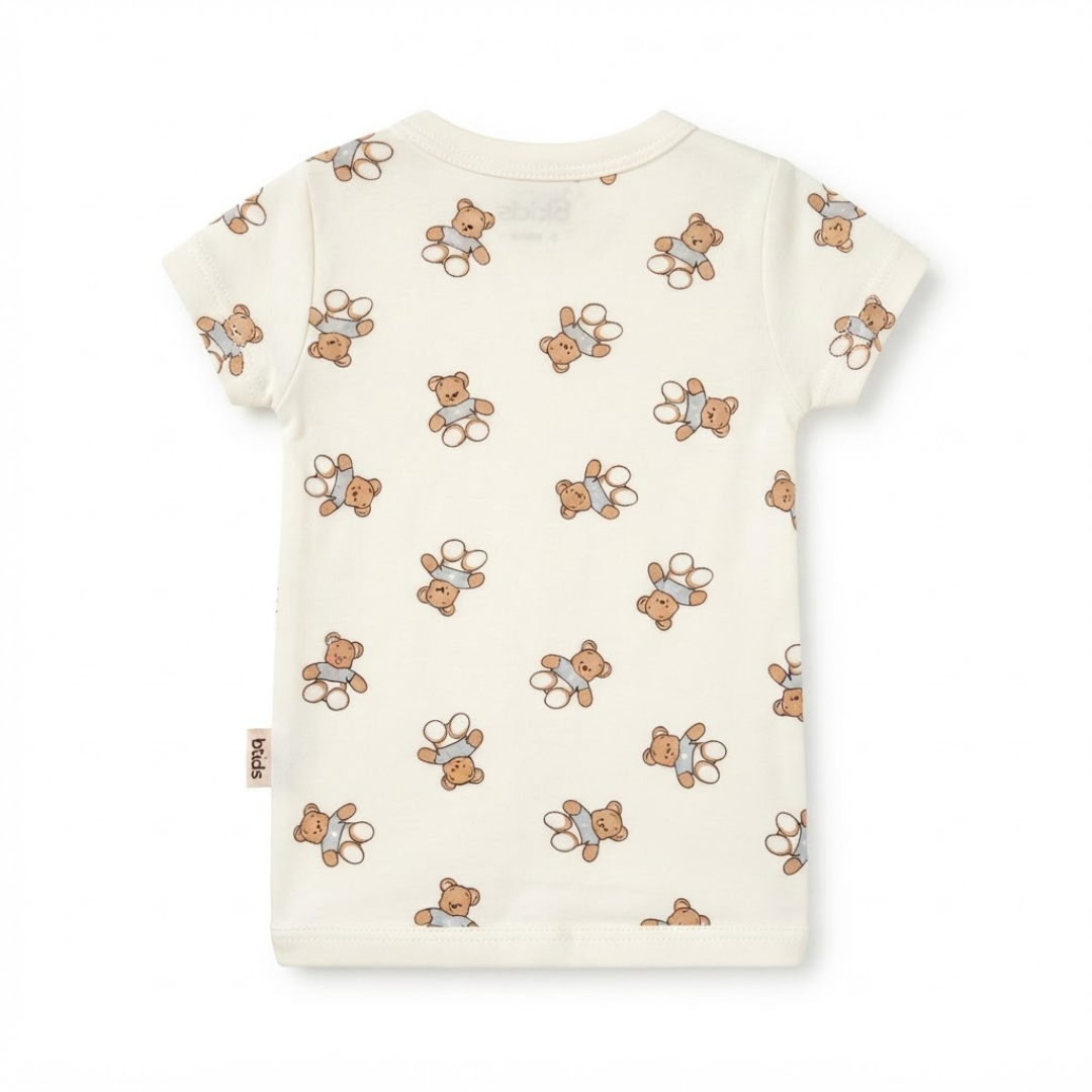 Newborn Baby Short Sleeve Front Open Vest T Shirt– 3 Piece Pack