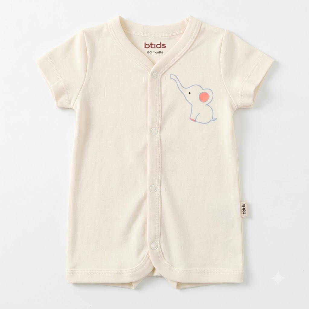 Newborn Baby Short Sleeve Front Open Vest T Shirt– 3 Piece Pack