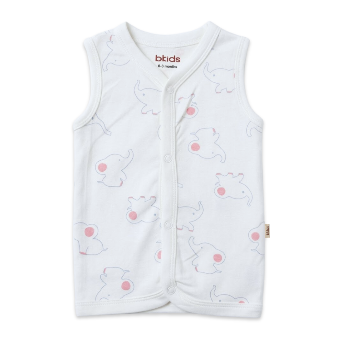 Newborn Baby Sleeveless Front Open Vest T Shirt– 3 Piece Pack