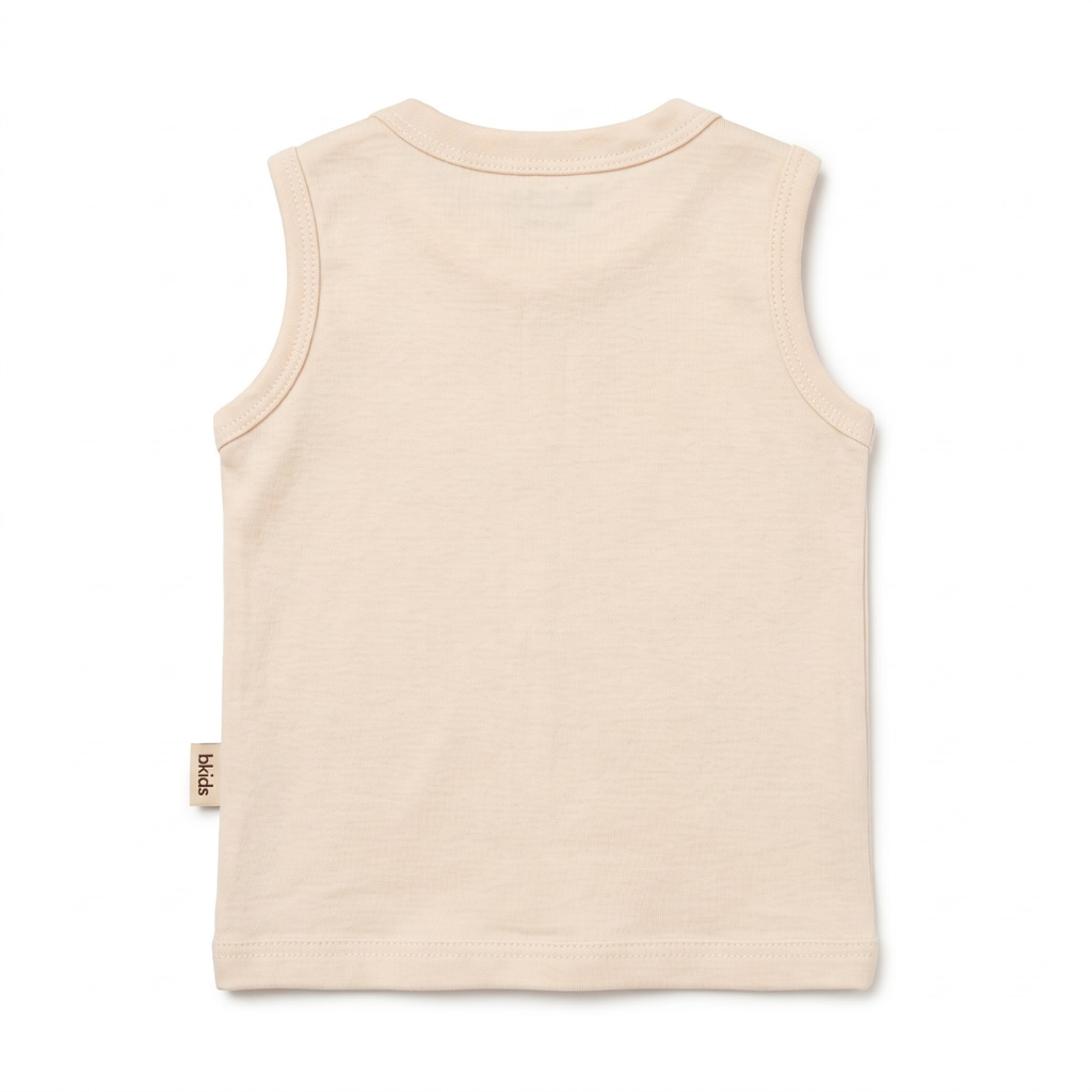 Newborn Baby Sleeveless Front Open Vest T Shirt– 3 Piece Pack