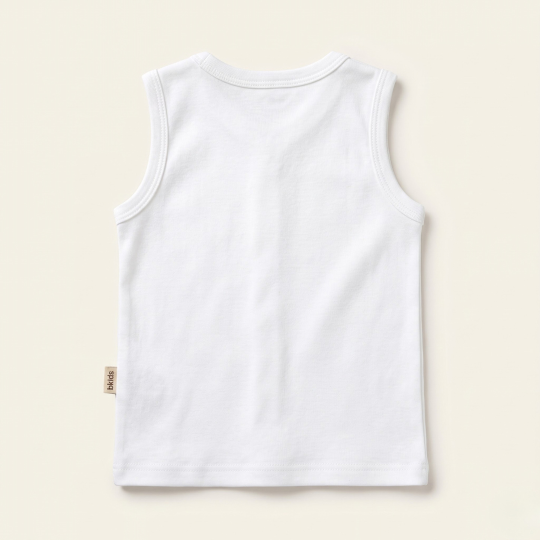 Newborn Baby Sleeveless Front Open Vest T Shirt– 3 Piece Pack