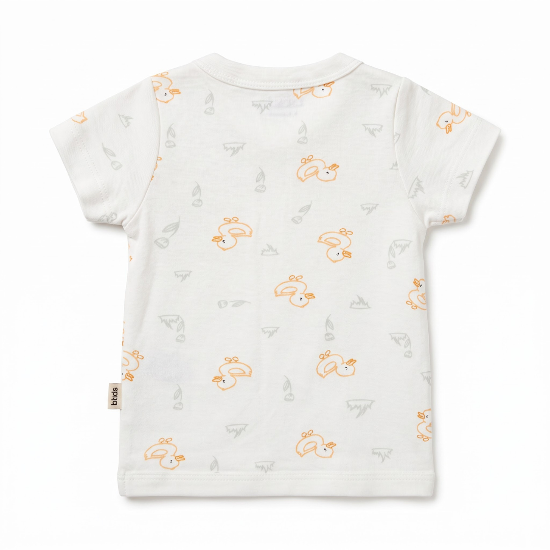 Newborn Baby Short Sleeve Front Open Vest T Shirt– 3 Piece Pack