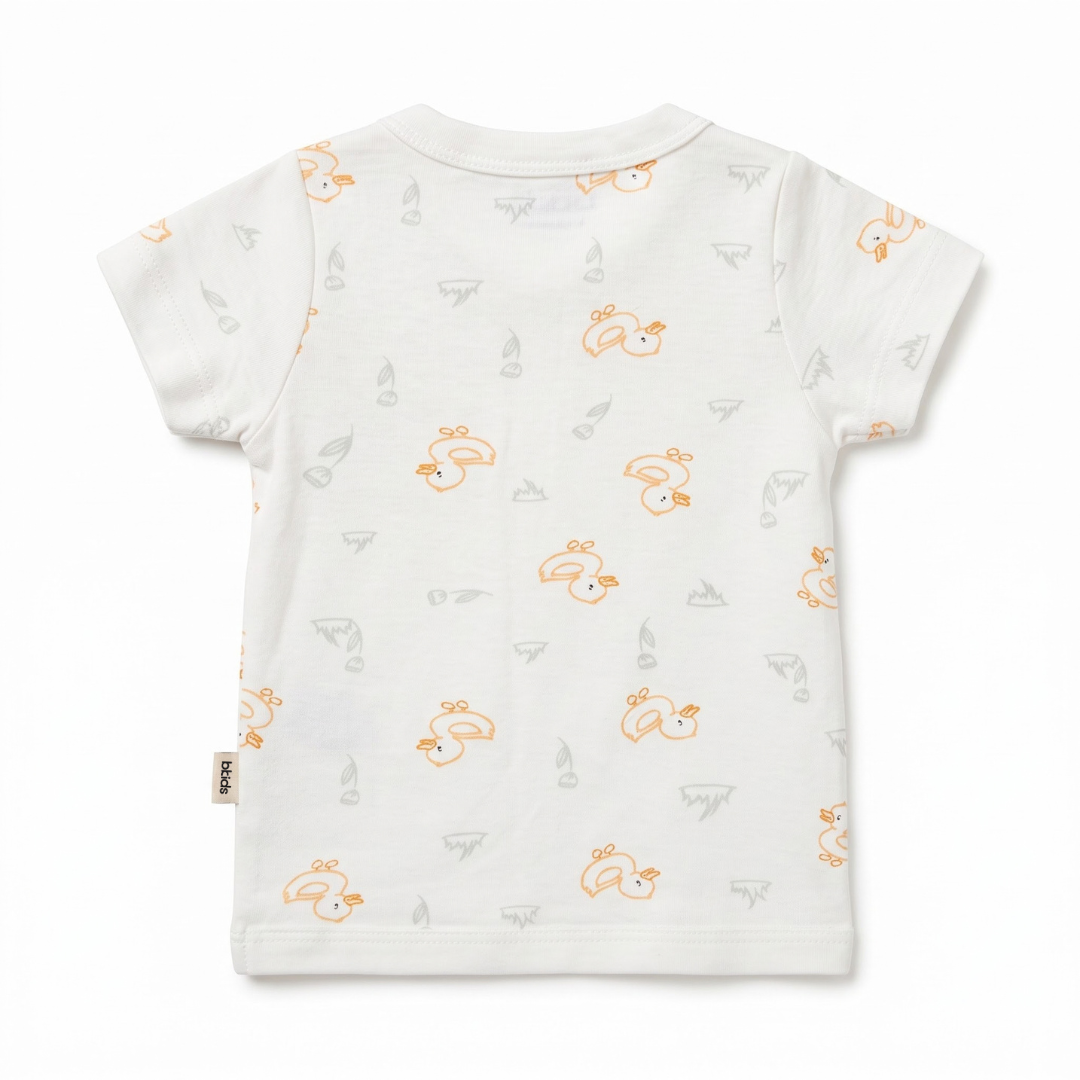Newborn Baby Short Sleeve Front Open Vest T Shirt– 3 Piece Pack