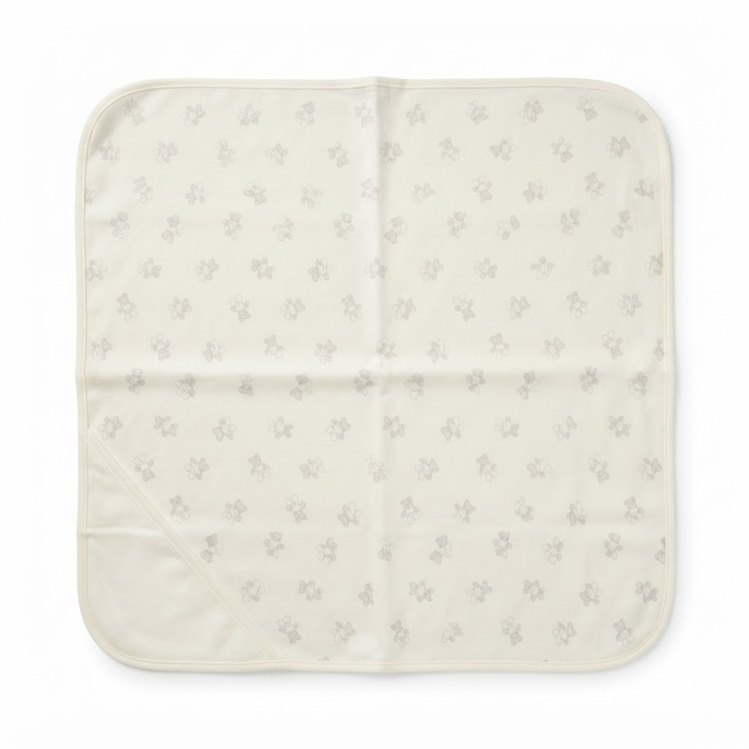 Printed Bunny Baby Towel Hood & No Hood– 2 Piece Pack